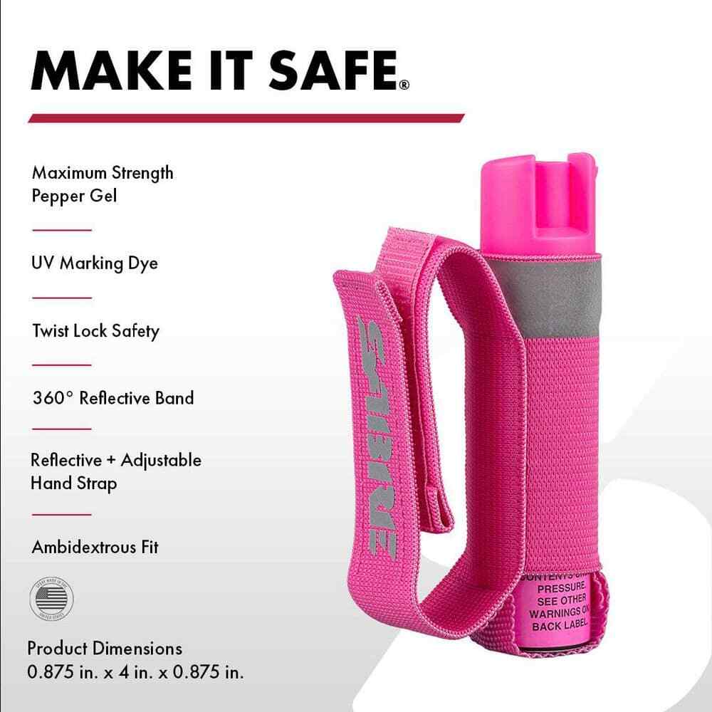 Red Police Strength Pepper Spray with Hand Strap Self Defense Security Tool