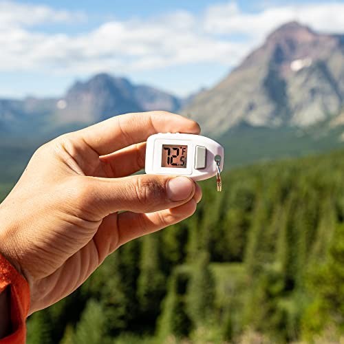 Compact Zipperpull Digital Thermometer for Skiing, Snowboarding & Outdoor Activi