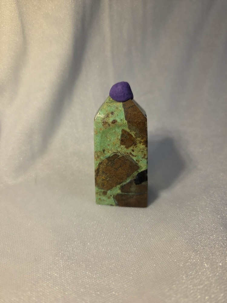 Crysoprase tower 2.4" tall x 1.2"