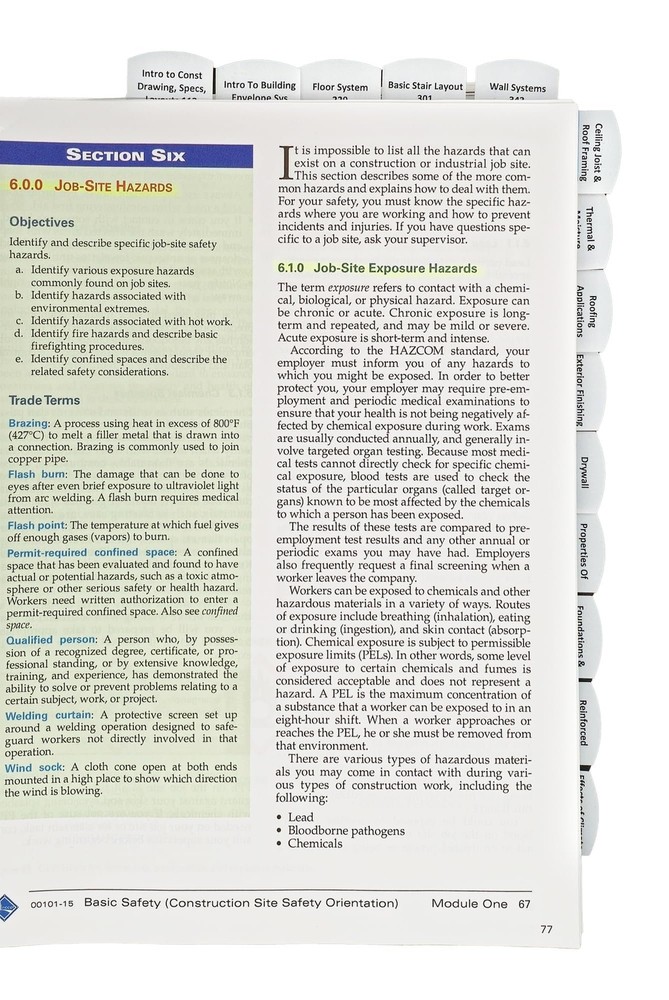 Highlighted and Tabbed - Residential Home Builder Study Guide - from Exam Books