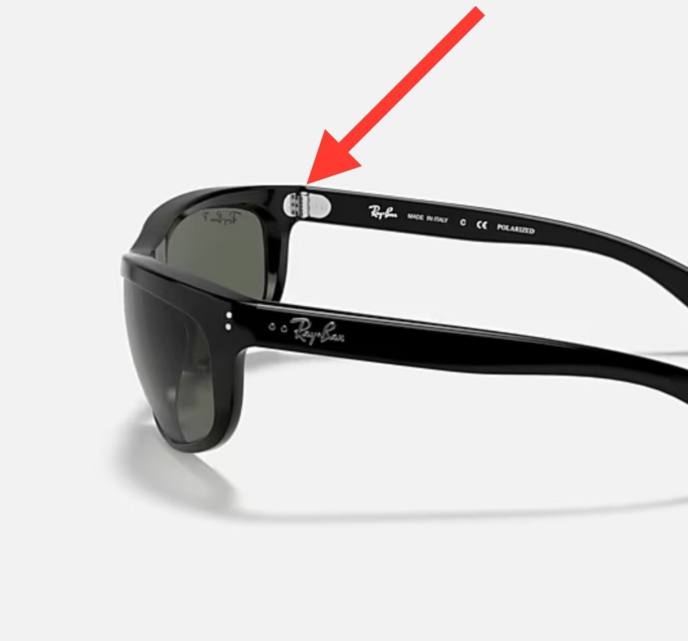 Ray Ban RB4089 Balorama Silver Replacement Temple Hinge Screw Genuine