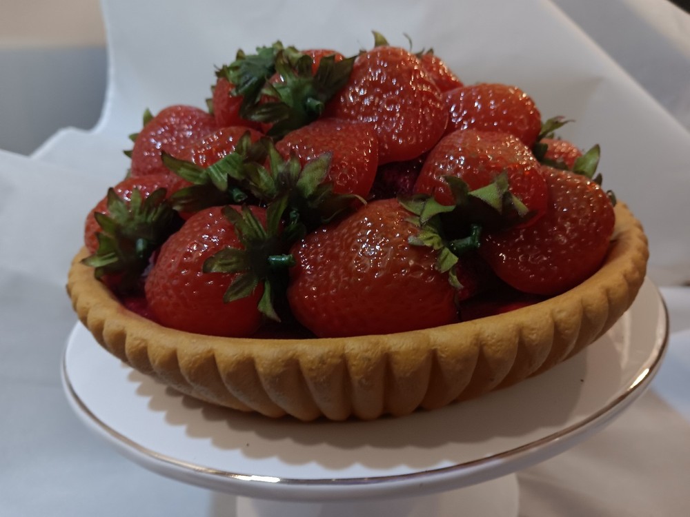 Artificial Fake Strawberry Pie
