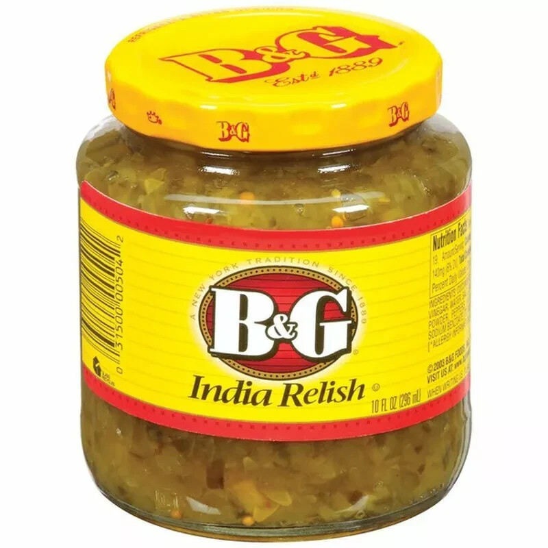 B&G India Relish 10 fl oz (1 bottle per pack)