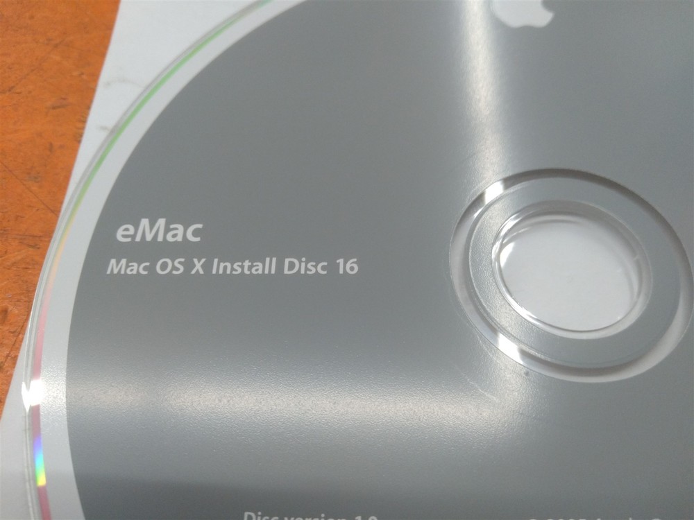 ⭐️⭐️⭐️⭐️⭐️Apple eMac Mac OS X Install Disc 16 2005