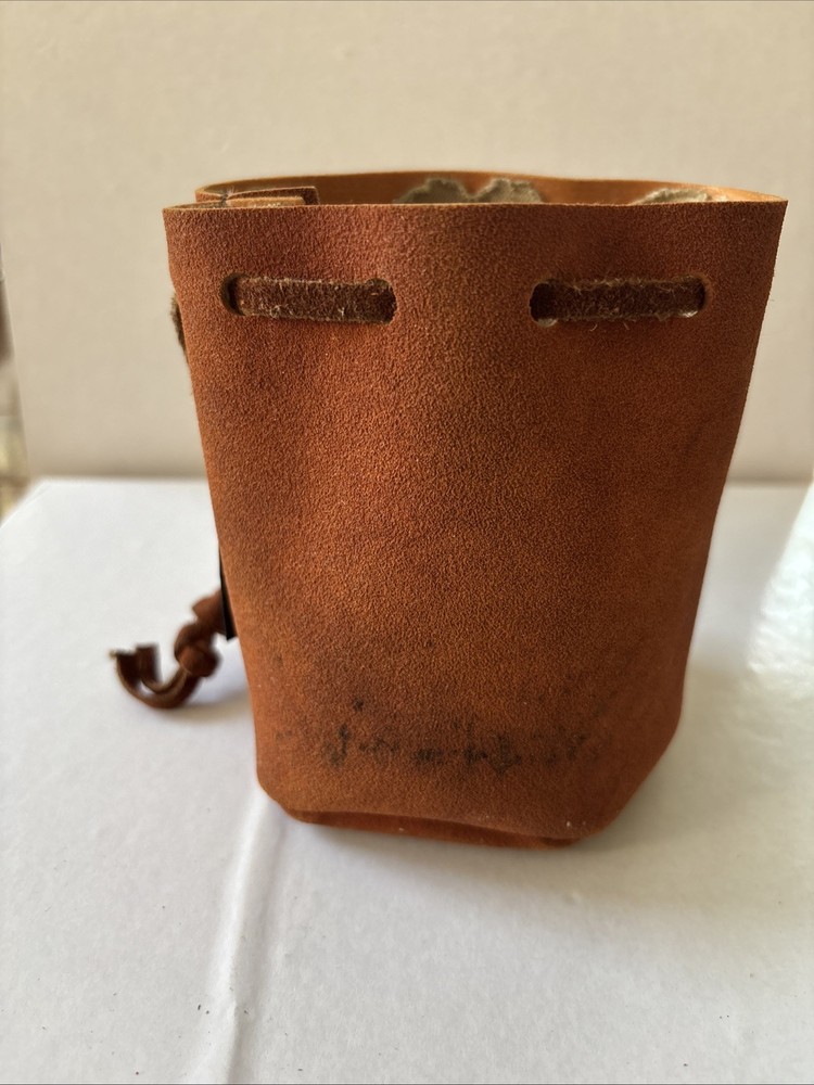 Kolpin BROWN LEATHER AMMO BAG POUCH ~ BLACK POWDER MUZZLELOADER ~