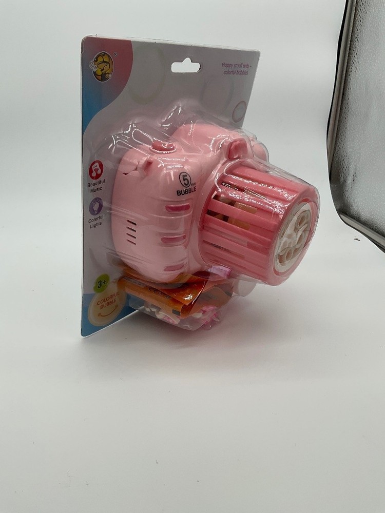 Bubble Camera Pink Bubble Blower Toy Camera Bubble Maker With Music New