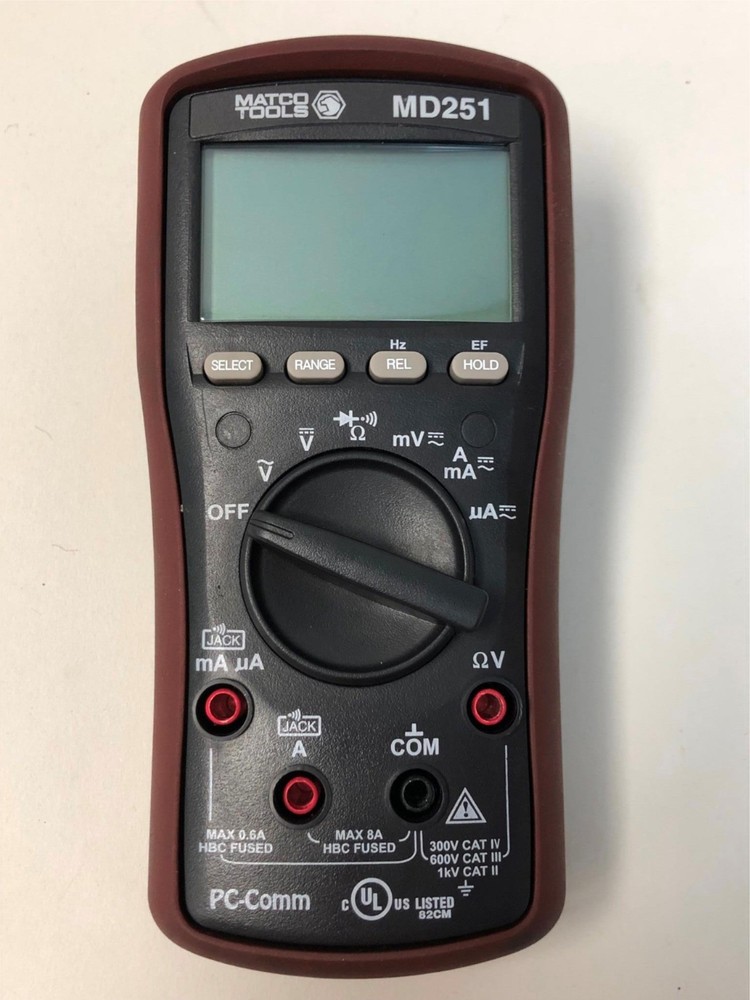 MATCO BASIC DIGITAL MULTIMETER Part No. MD251