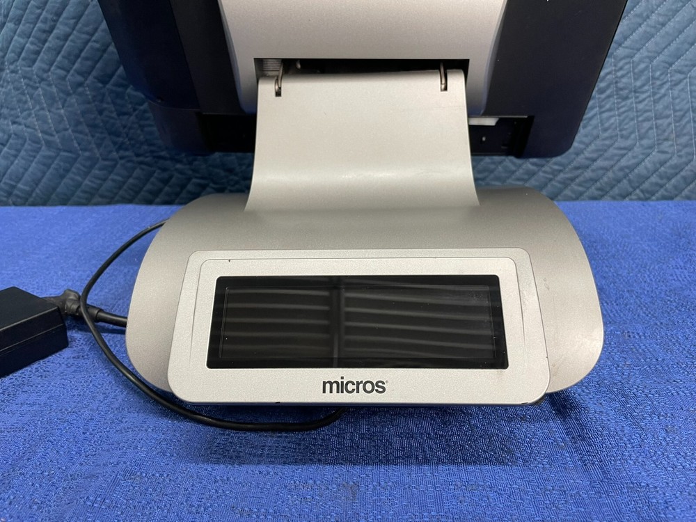 Micros POS Touchscreen Display with Stand, Adapter, & LCD Rear Display Series 2