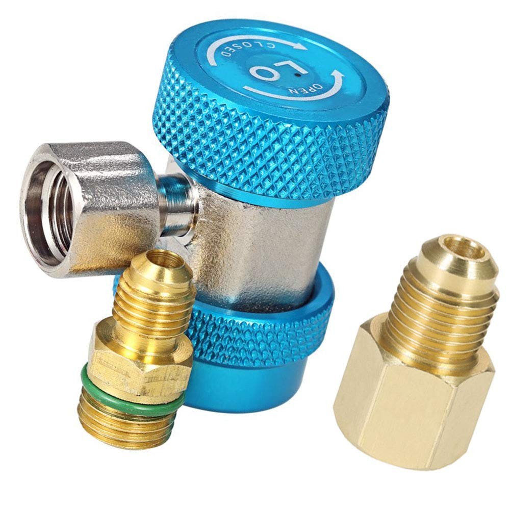 R134a Quick Coupler High Low Conversion Adapter Fittings Refrigerant Tool
