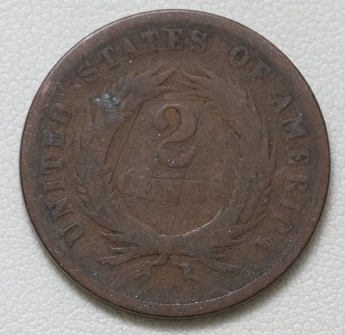 1867 2c Two Cent Piece /B65
