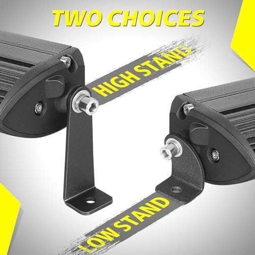 Light Bar Mounting Brackets 2 Packs Universal Side-Mounted 3MM Thick - 2 Packs