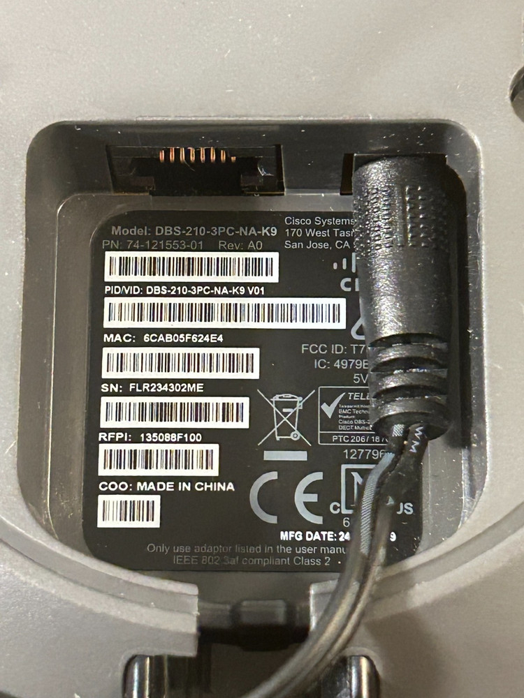 Cisco IP DECT Base Station 210 (DBS-210-3PC-NA-K9)