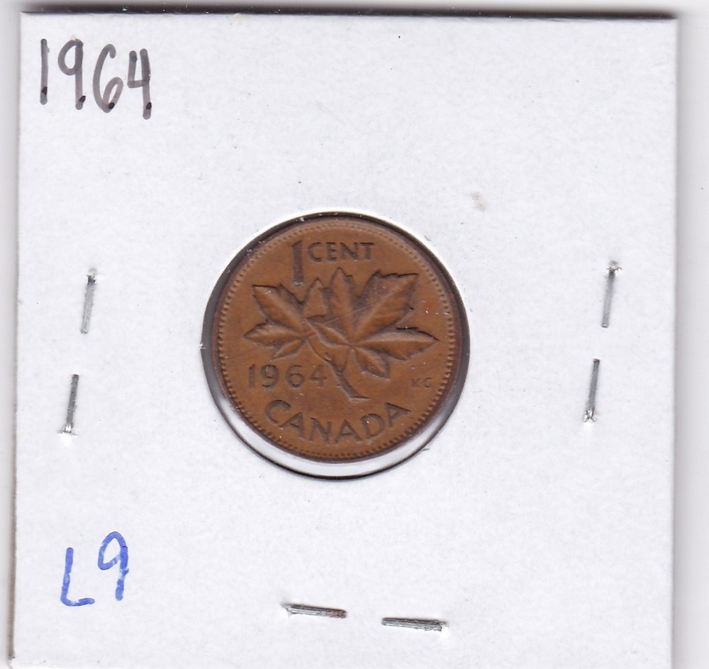 1964 Canada Cent L9