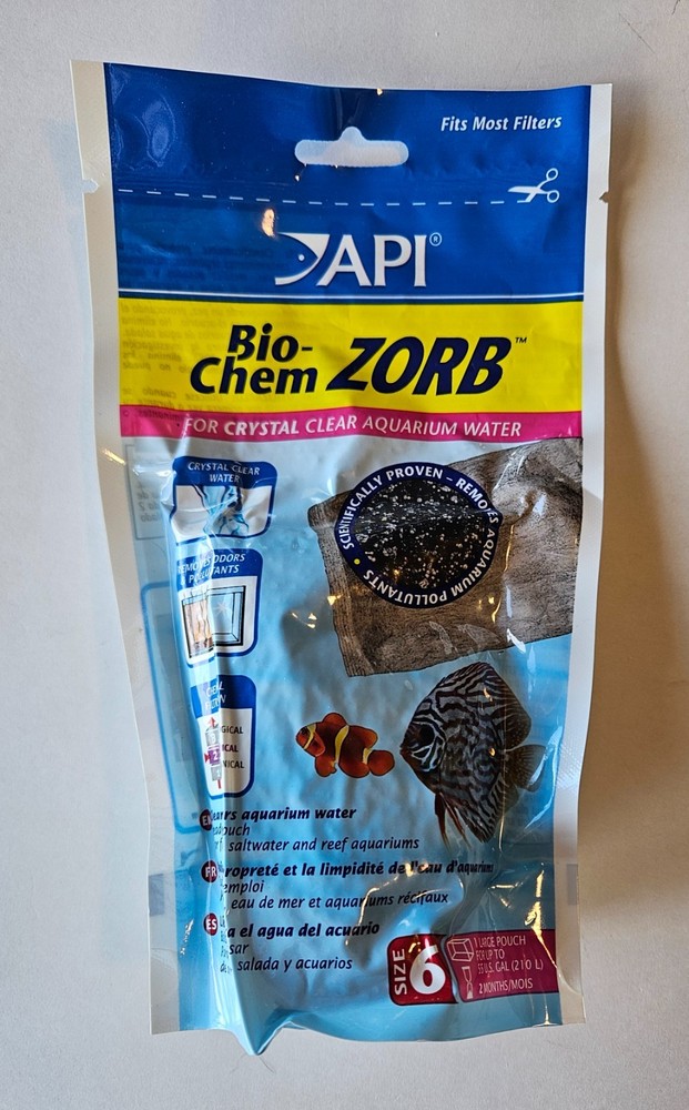NEW API Bio Chem Zorb Media Pouch Size 6 Single Pack