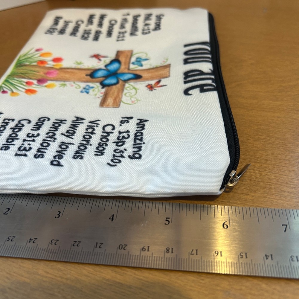 Scripture "You Are" Zippered Makeup Pouch