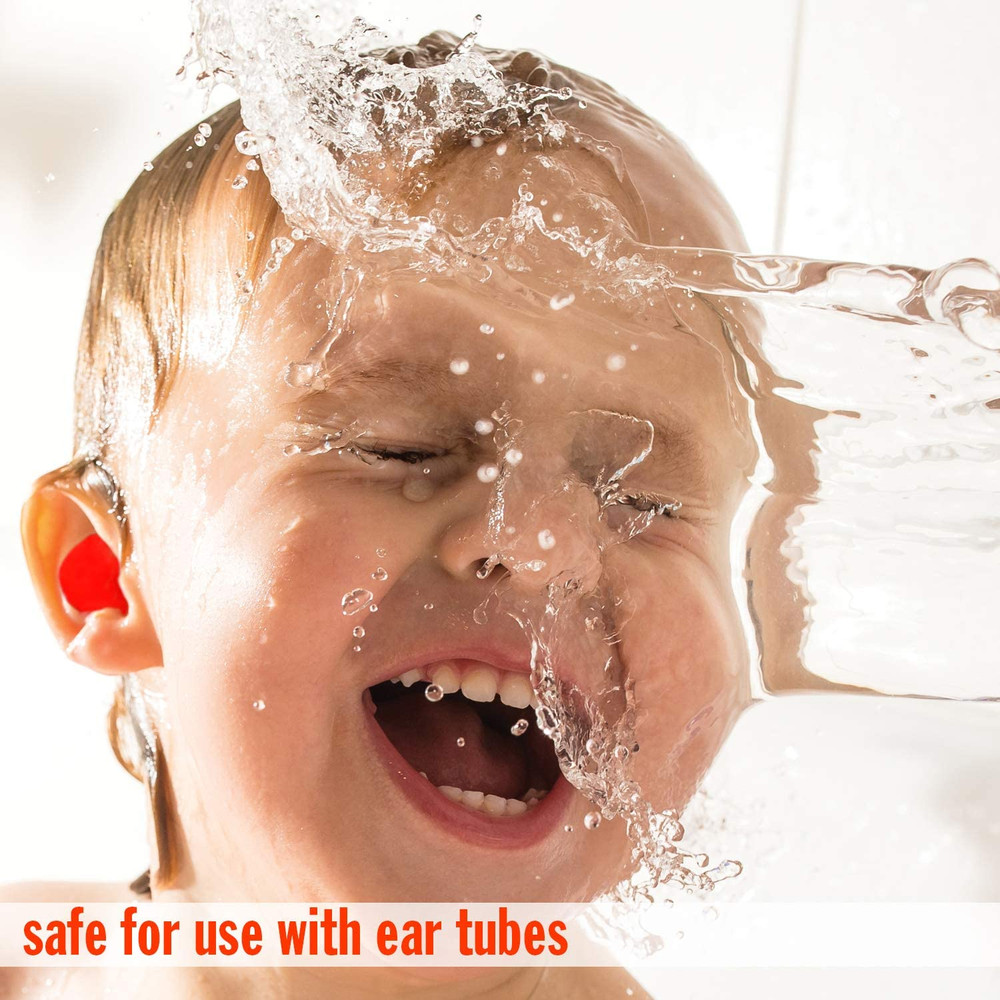 Soft Moldable Silicone Putty Ear Plugs - Kids Size, 6 Pair - Comfortable Small E