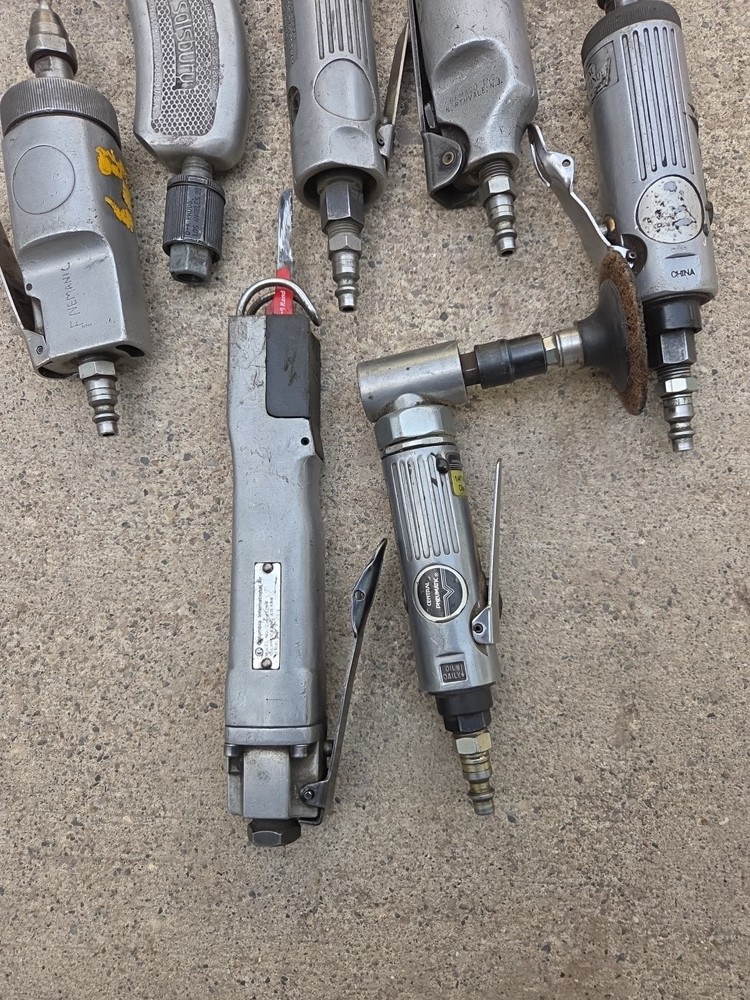 LOT OF 7 VARIOUS AIR TOOLS