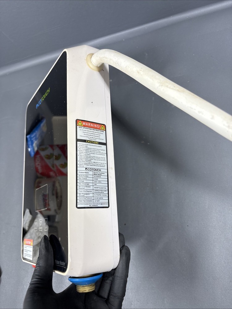 Tankless Water Heater Electric 240V, on Demand Instant Hot Water Heater Digital