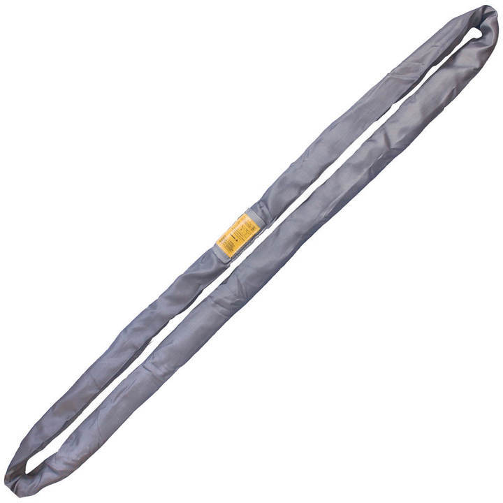 Round Lifting Sling Endless Heavy Duty Polyester  Gray  10'