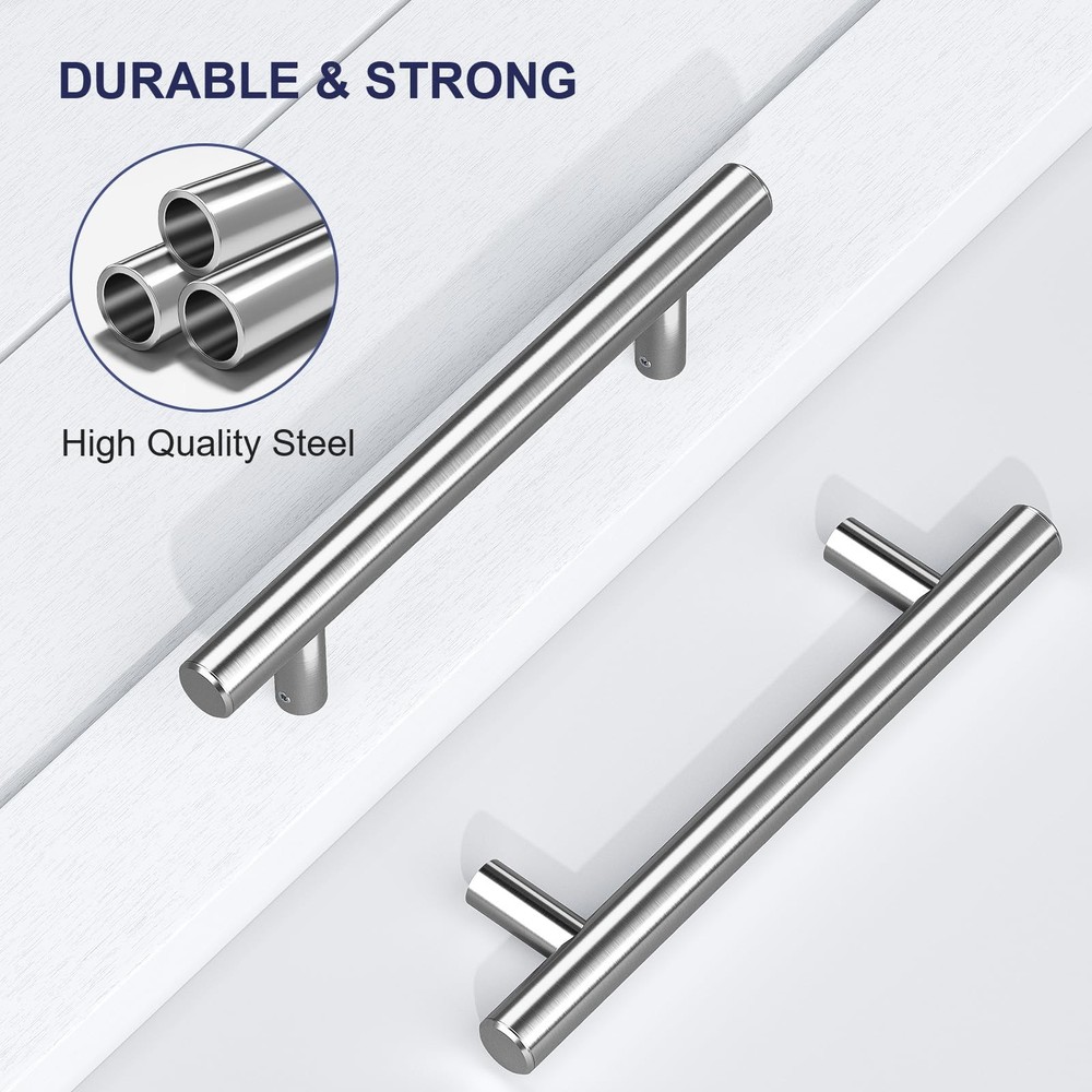 SMARTSTANDARD 12" Push Pull Sliding Stainless Steel Barn Door Handle Set 2 Pack