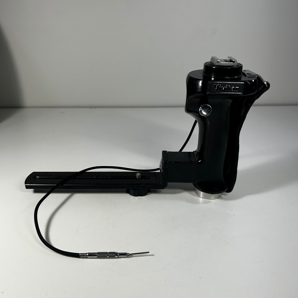 Vivitar Pistol Grip Camera Handle Shutter Release Flash Bracket Black Vintage