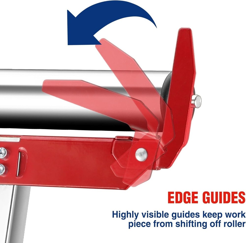 Folding Roller Stand for Saws and Planers with Ball Bearing Roller System
