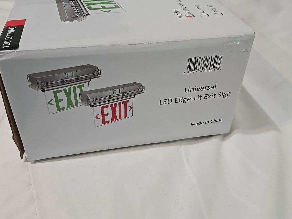 Royal Pacific Exit Sign RXL34RW Red Double Face