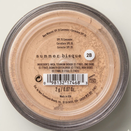 bareMinerals Summer Bisque 2B Multi-Tasking Concealer SPF 20 Mineral Makeup 2g