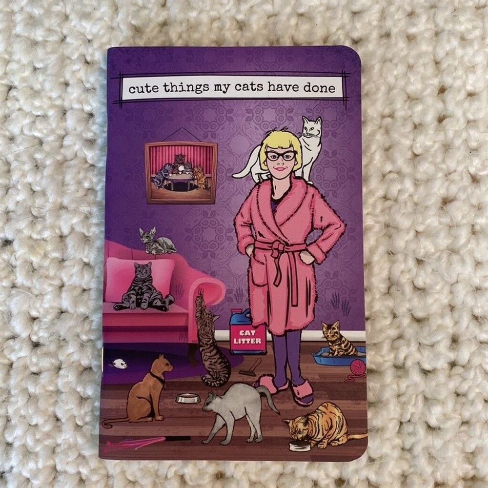 Three Crazy Cat Lady Archie McPhee Notebooks