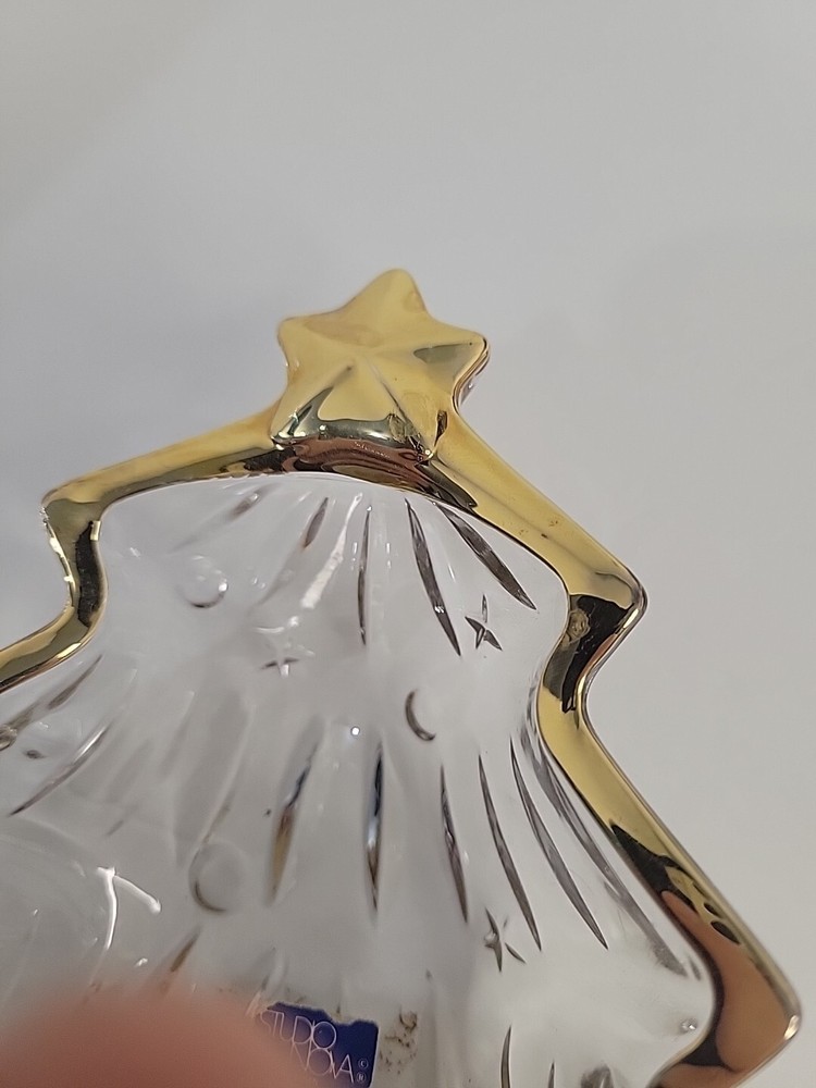Crystal Christmas Tree Candy Dish by Studio Nova