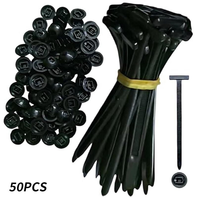 50 pcs Nylon Universal Cable Tie Buckle