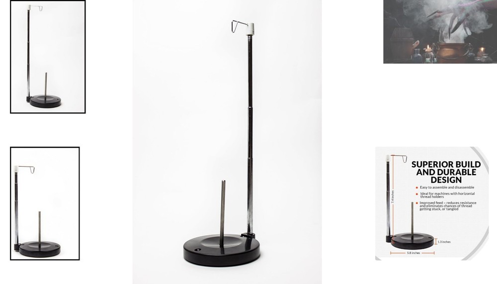 Versatile Heavy Plastic Thread Holder for Smooth Sewing & Quilting Experience
