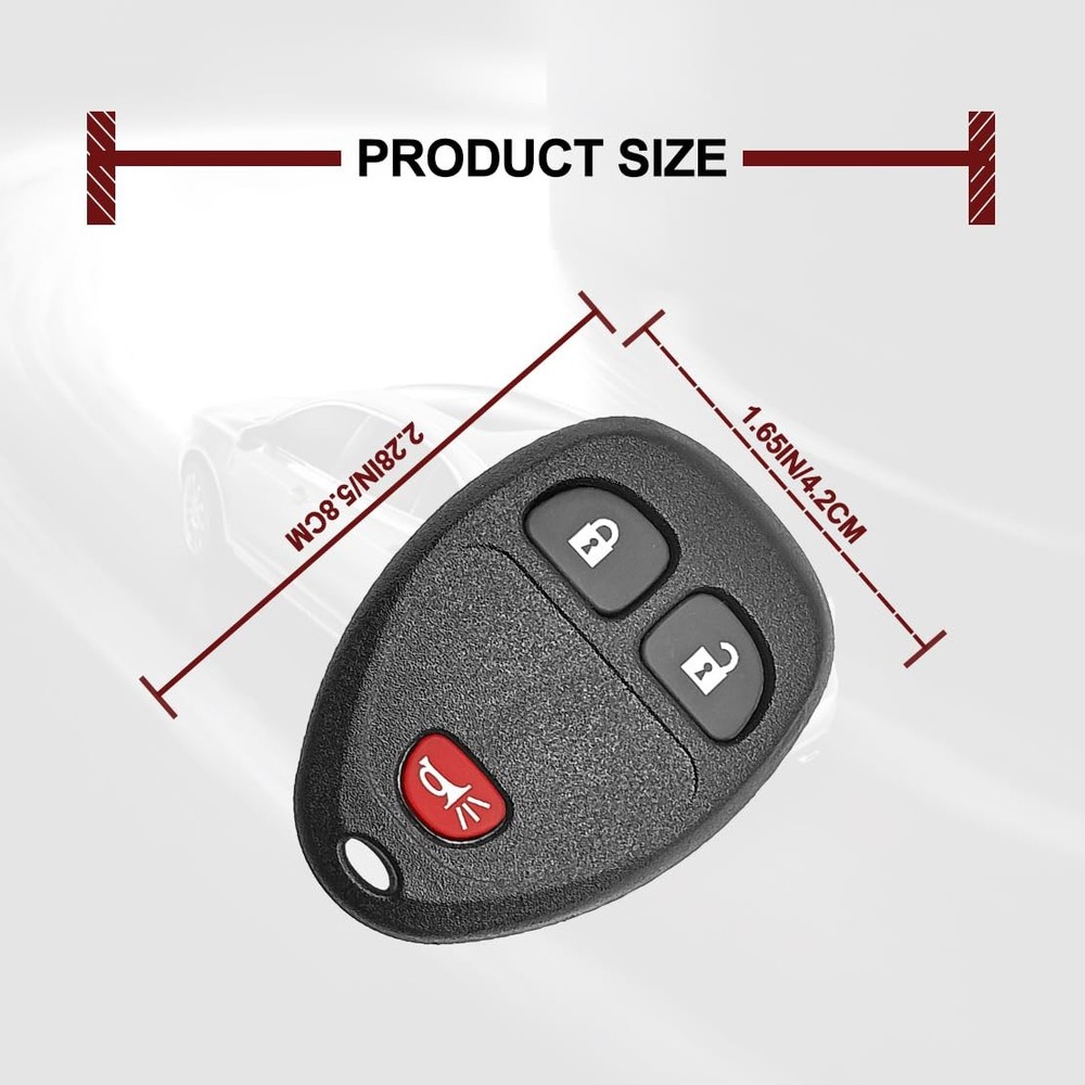 Key Fob Keyless Entry Remote Shell Case Compatible with Silverado Black