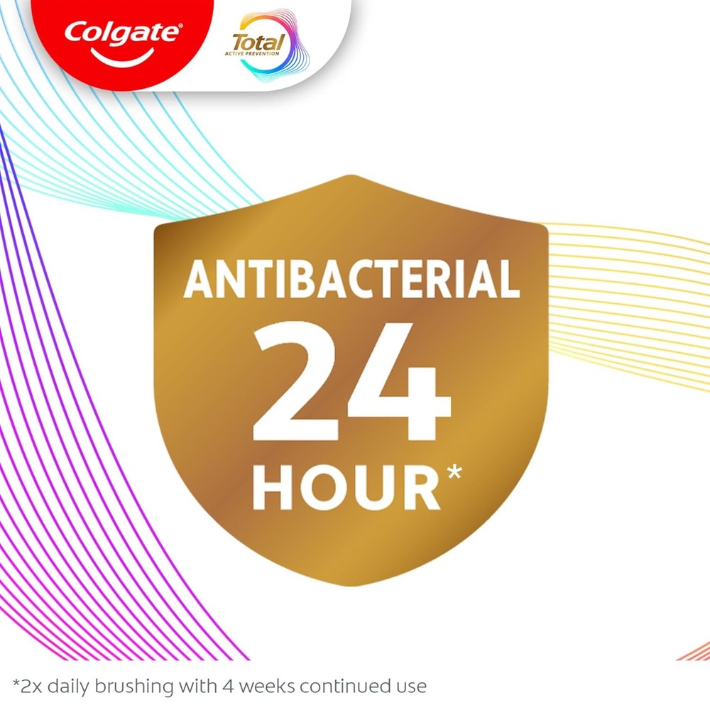 Colgate Total Active Prevention Whitening Gel Toothpaste with Fluoride, Bulk wit