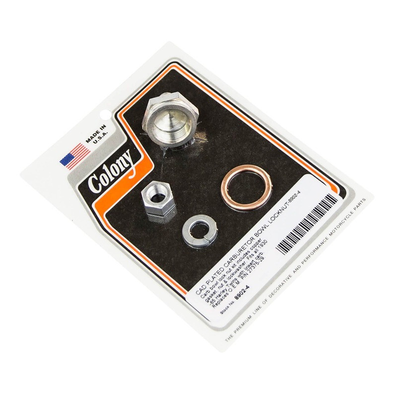 LINKERT CARB FLOAT BOWL NUT KIT Harley Flathead Knucklehead Panhead Cad . 8902-4