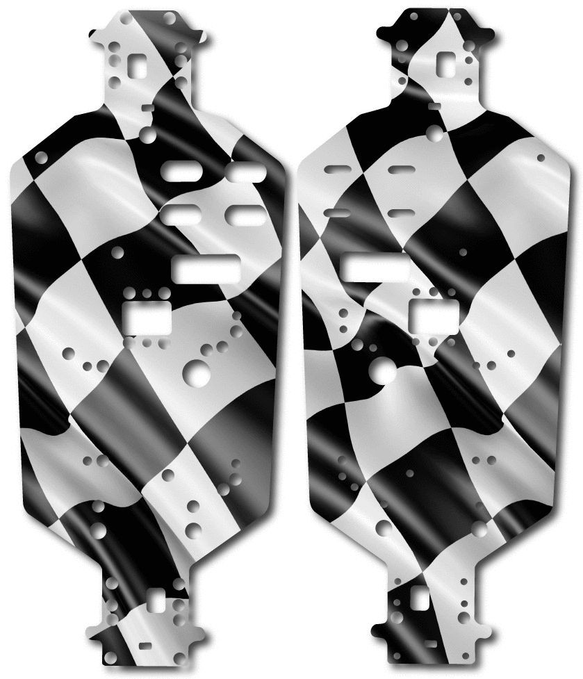 Redcat Volcano - Chassis Plate Protector Kit - Checkered Flag