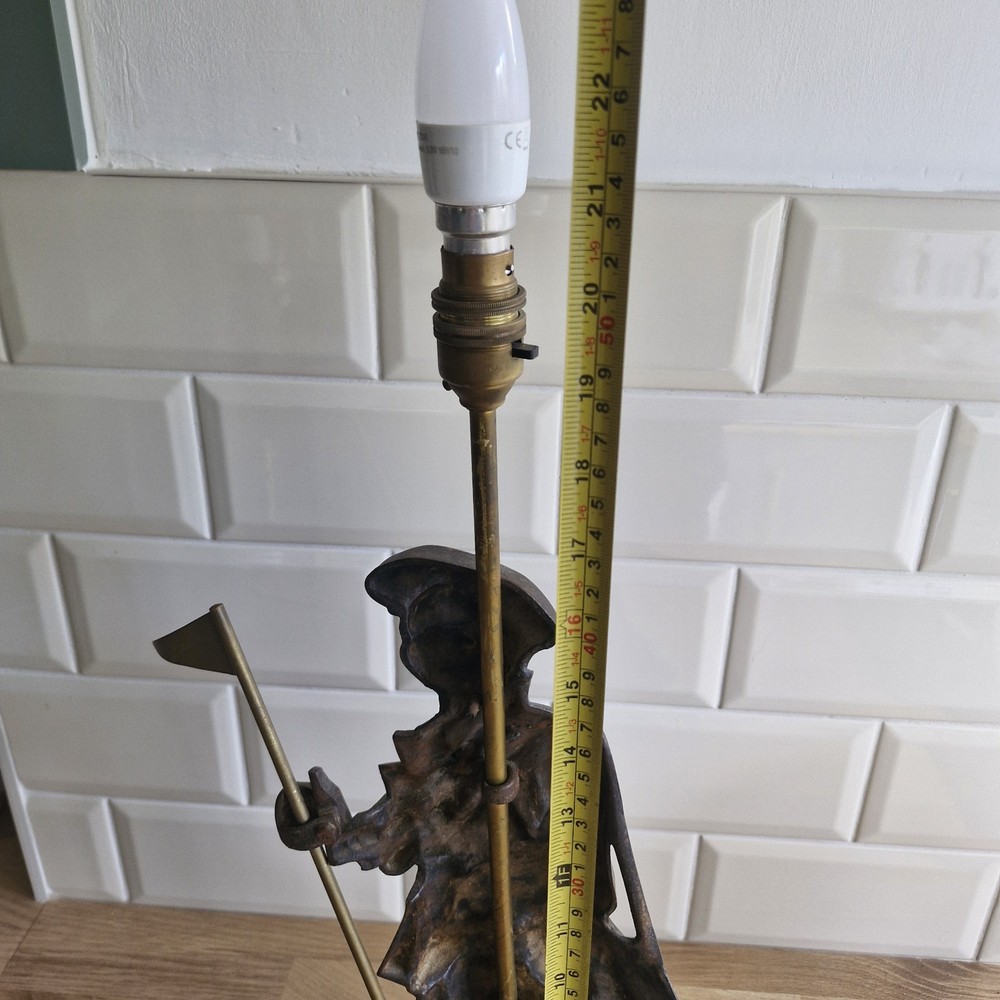 Cast Iron Golfer Table Lamp