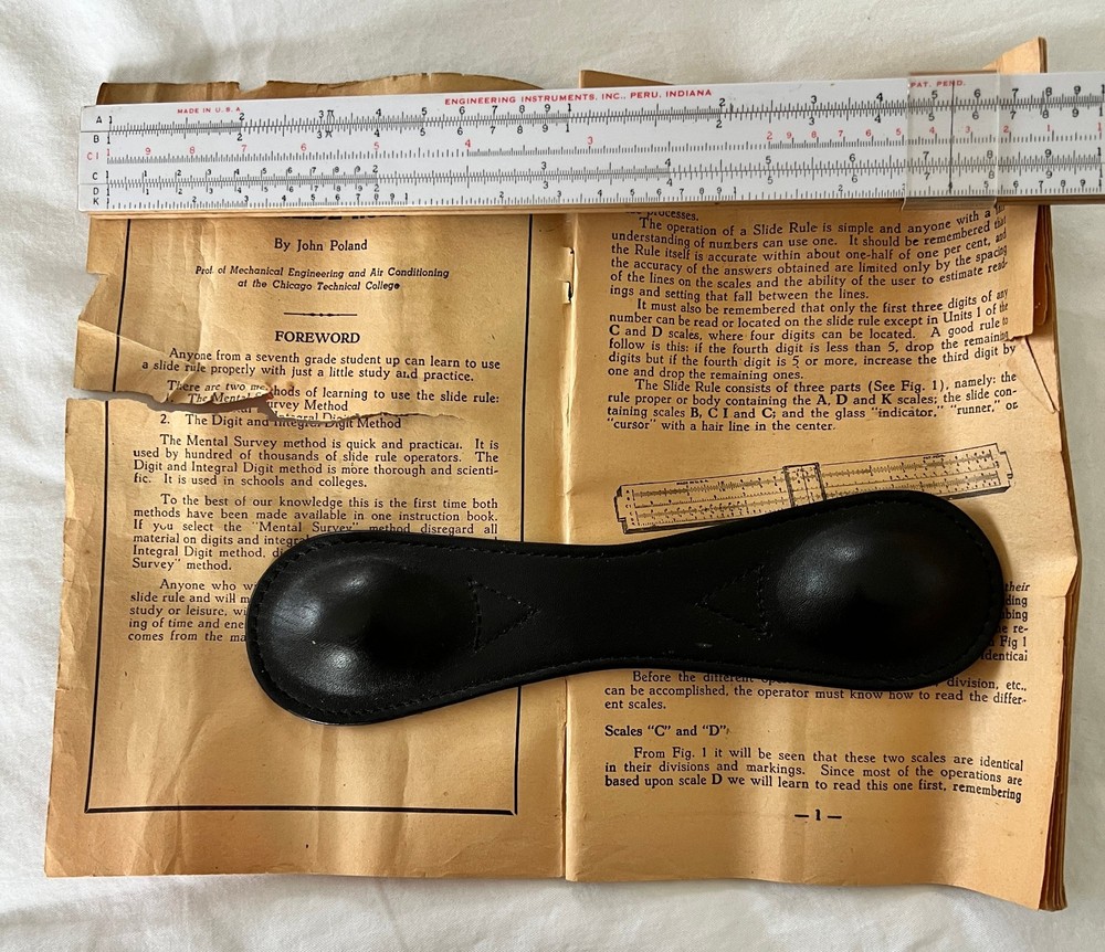 Slide Rule - Engineering Instruments, Inc. 250-V w/case & instructions