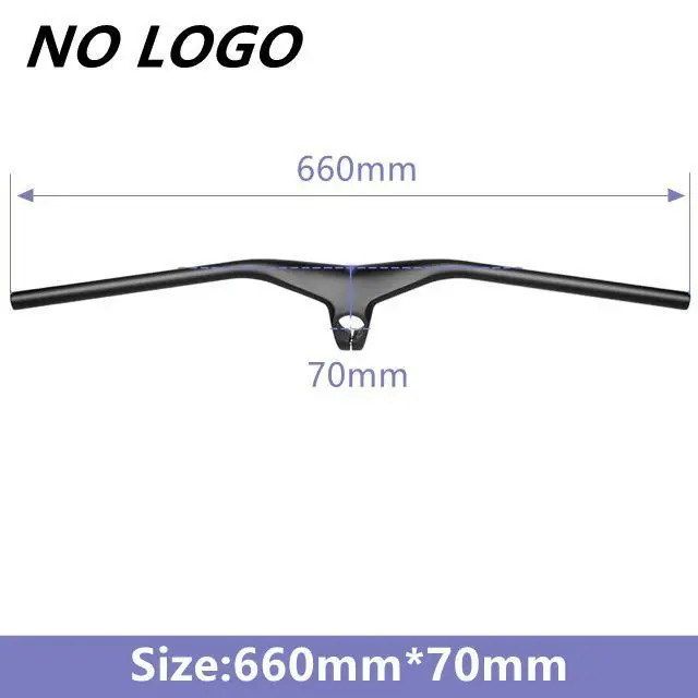 Carbon MTB Bicycle Integrated Handlebar Stem -17 Degrees One-shaped Handleba