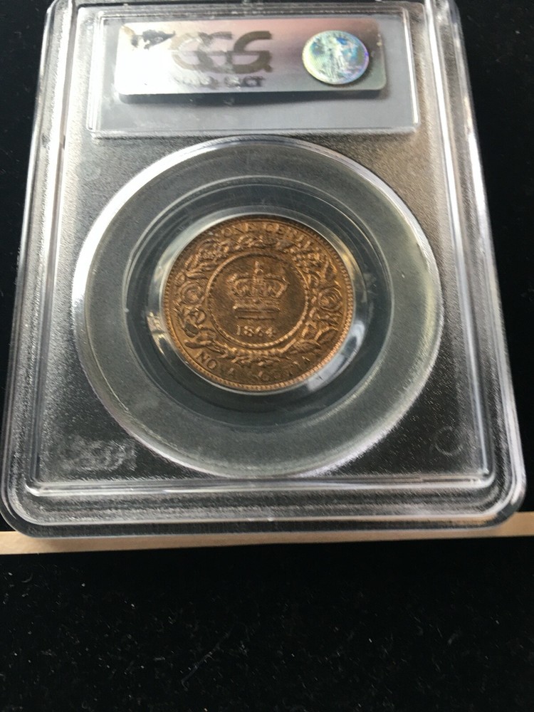 1864 PCGS Graded Nova Scotia ¢1 Cent, **MS-64** #6804