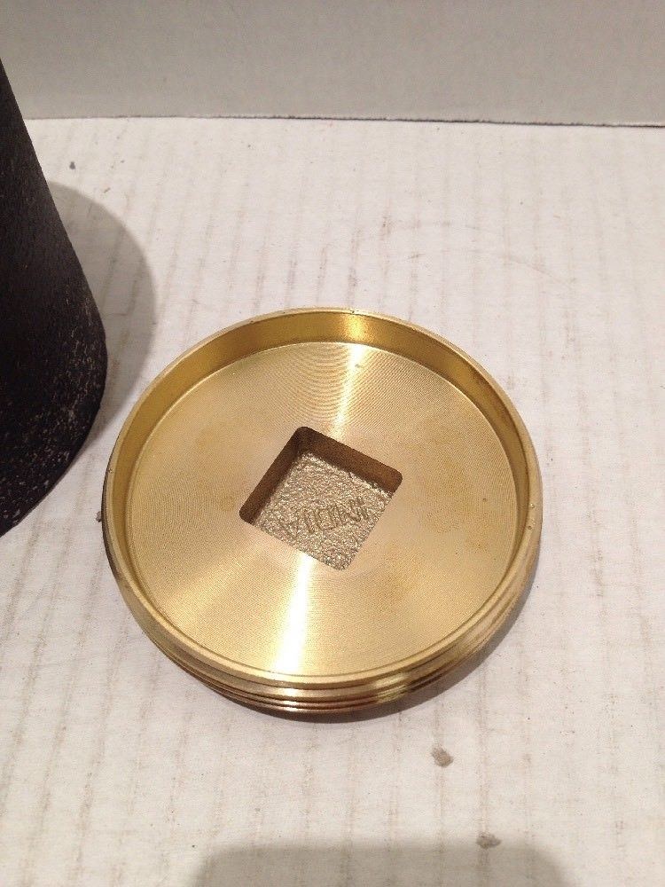 Jones Stephens 4" Plain End Cleanout Long Pattern with 3" Raised Head (low sq.)