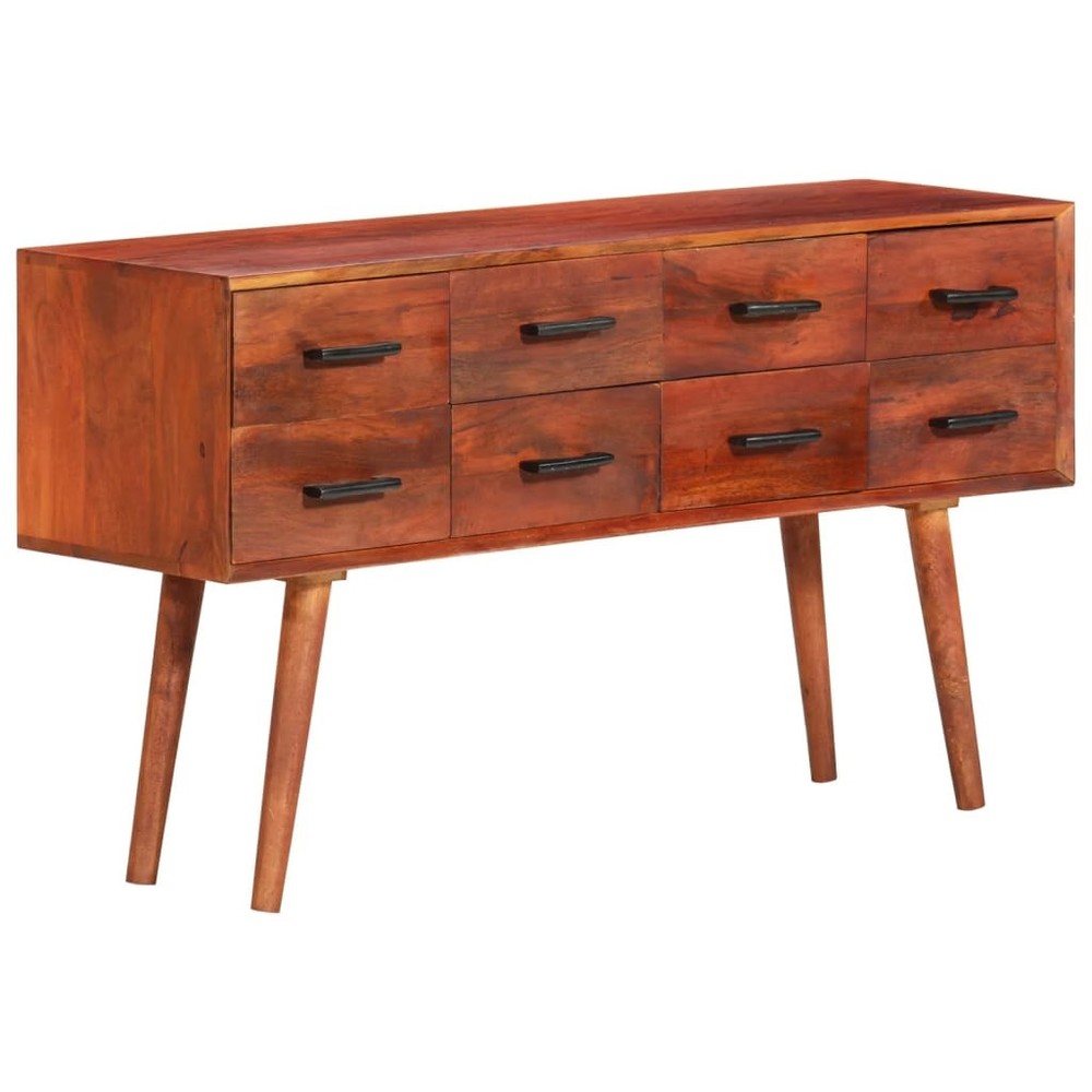 Sideboard Brown Solid Mango Wood, Iron Medium Sideboard