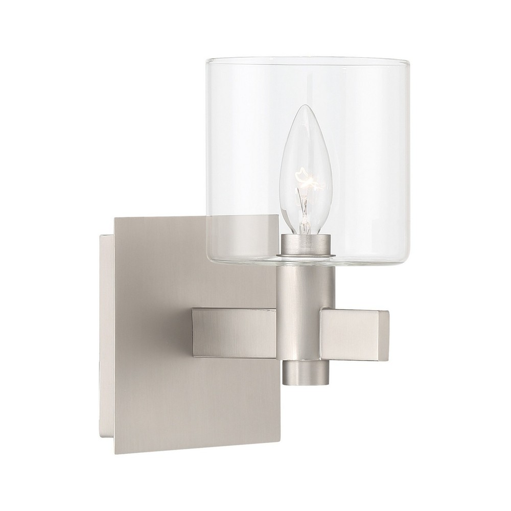 Decato 1-Light Wall Light in Nickel