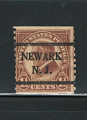 US NewArk N.J. Precancel single Stamp (used)