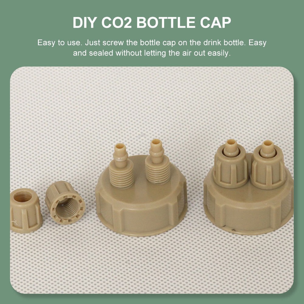 6PCS Carbon Dioxide Reactor CO2 Diffuser Caps Aquarium Plants System Accessories