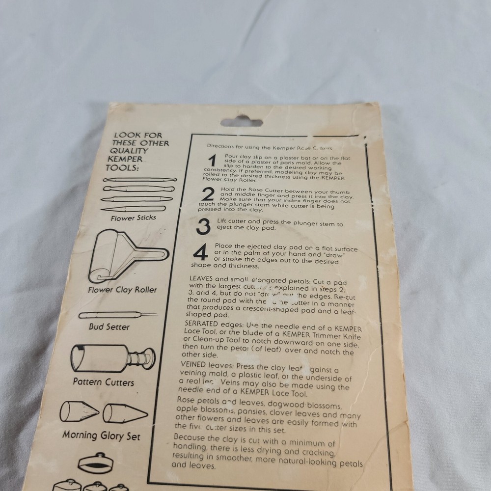 Vintage Kemper Tools Rose Cutter Set K50