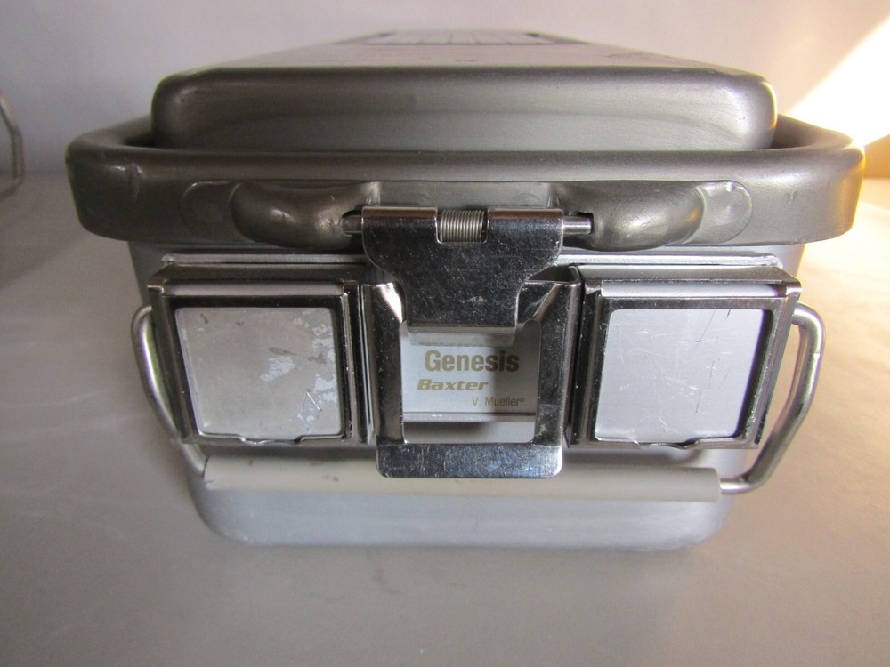 V Mueller CD4-5B Genesis Sterilization Container w/ Wire Basket