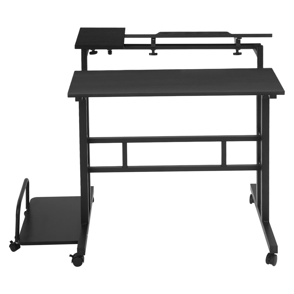 Mobile Standing Desk Foldable Computer Desk Adjustable Hight for Home Office