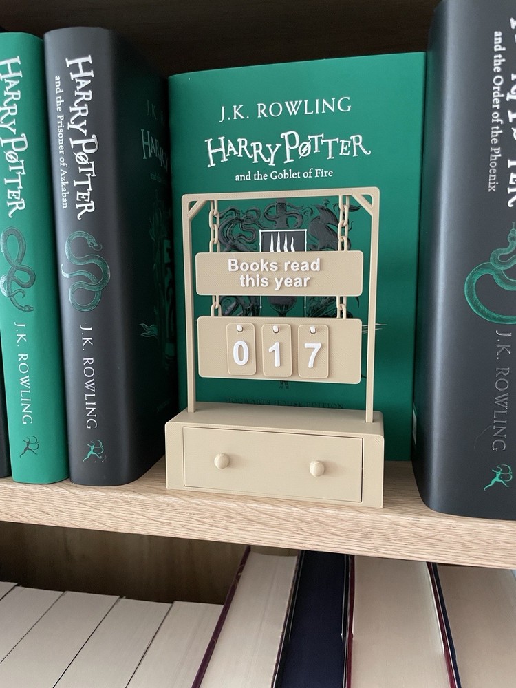 Hanging Book Counter with Number Storage Mini