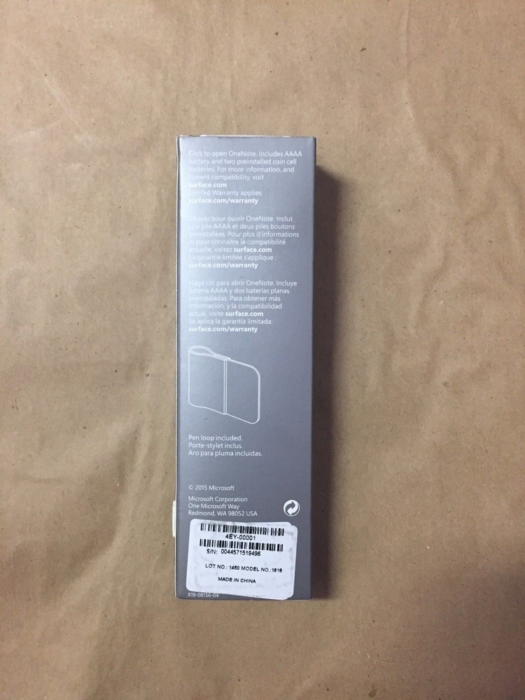 Microsoft Surface Pro 3 4 5 6 Book Go Stylus Pen Silver - Genuine